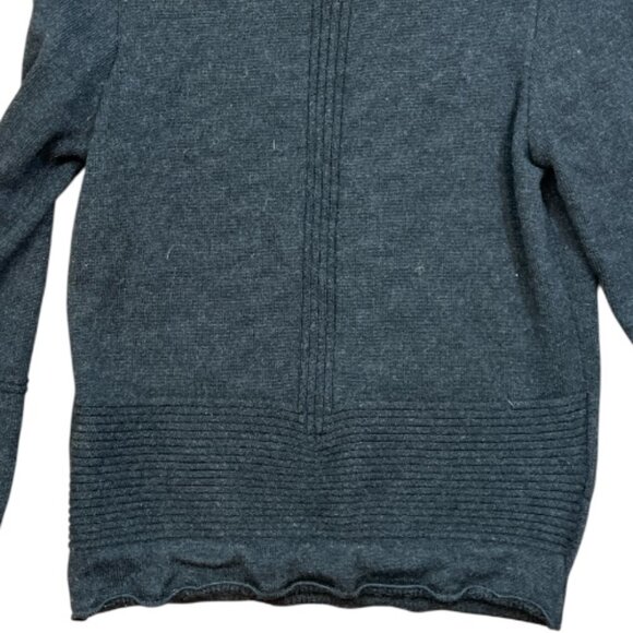 Stone Island Wool Roll Neck Cowl Sweater Gray Large Pre-Owned - Picture 8 of 14